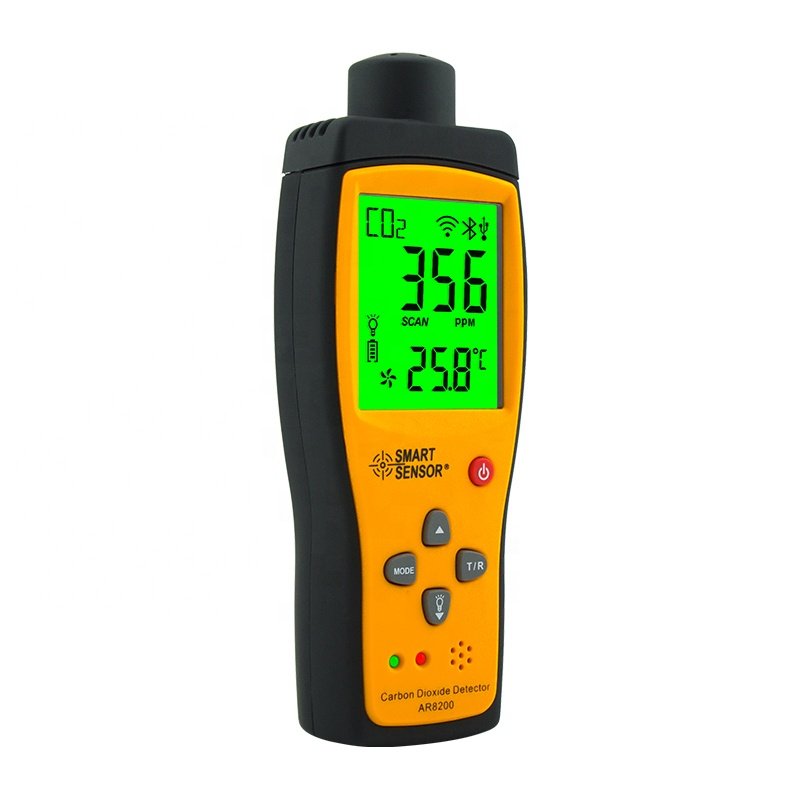Smart Sensor AR8200 Carbon Dioxide Detector Gas Analyzer CO2 Meter Monitor Gas Detector Indoor Air Quality Monitor CO2 Tester