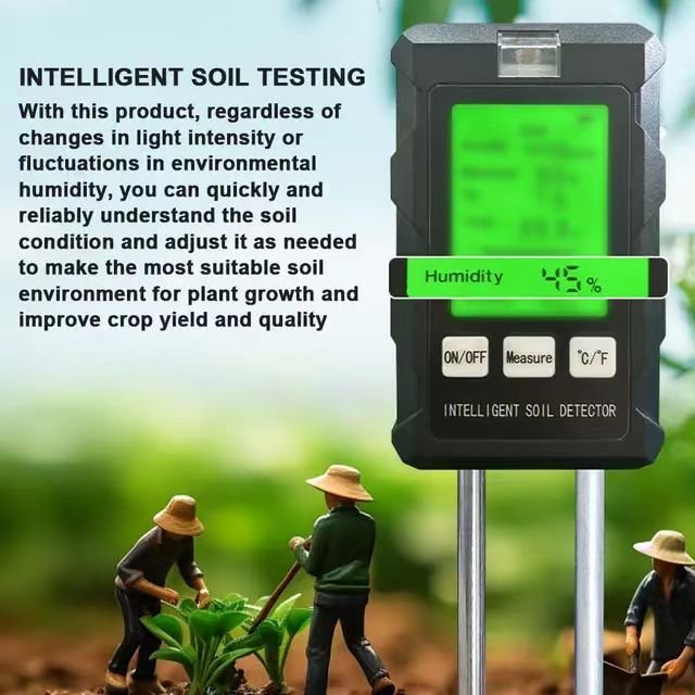 2024 New Model Smart 6-in-1 Soil detector for PH, Temperature, Moisture, and Fertility Testing