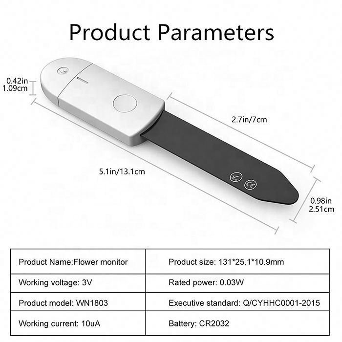 Soil Moisture Sensor Monitor Waterproof Compact Indicator Light Soil Hygrometer Humidity Plants Flowers Moist Testing Instrument