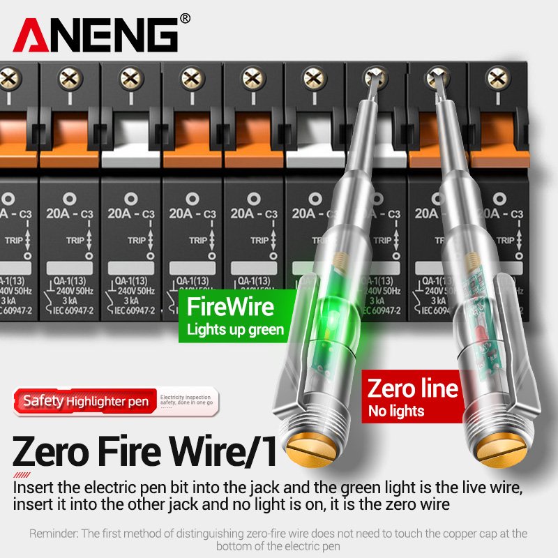 ANENG B11 voltage detector test Pen Induced Electric Screwdriver Probe Zero Live Wire Detection Sensor household tester