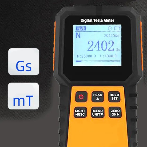 Hot Sale digital meter magnetic detector magnetic field tester magnetic meter level 5 accuracy