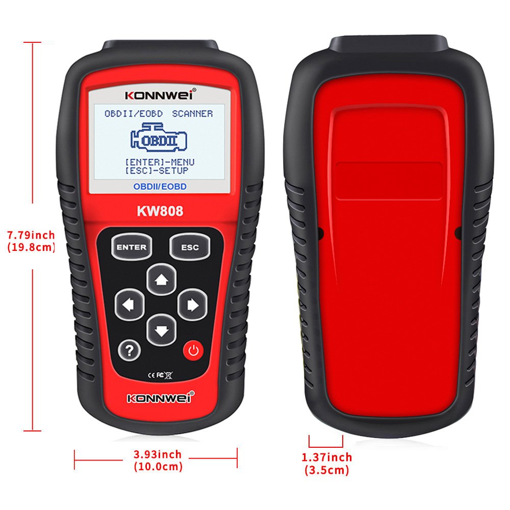 Factory direct vehicle diagnostic machine Konnwei kw808 OBD2 scanner autoescaner automotriz OBD2 diagnostic machine for all cars