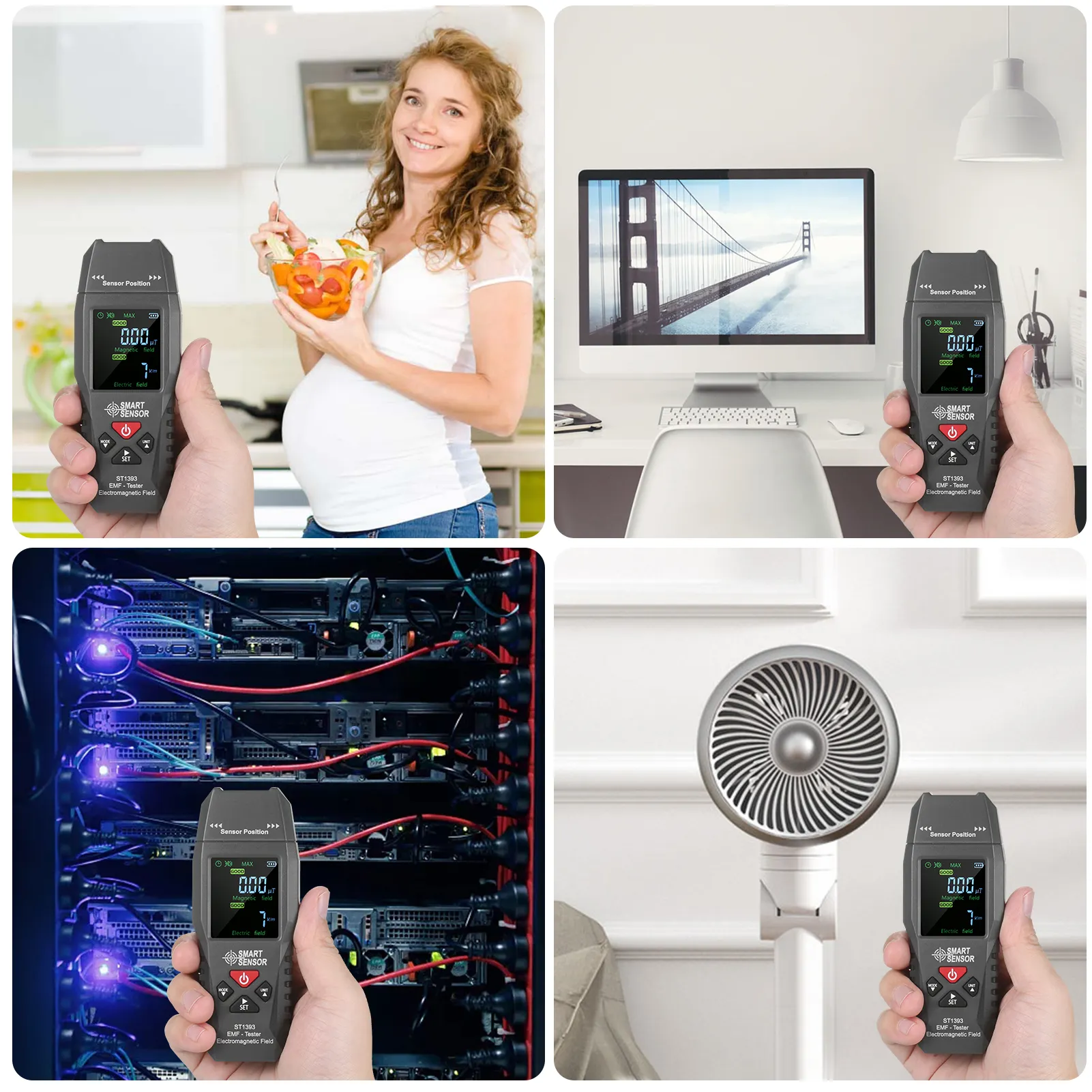 ST1393 Professional Electromagnetic Radiation Detector Digital liquid Crystal Electromagnetic Field Radiation Tester