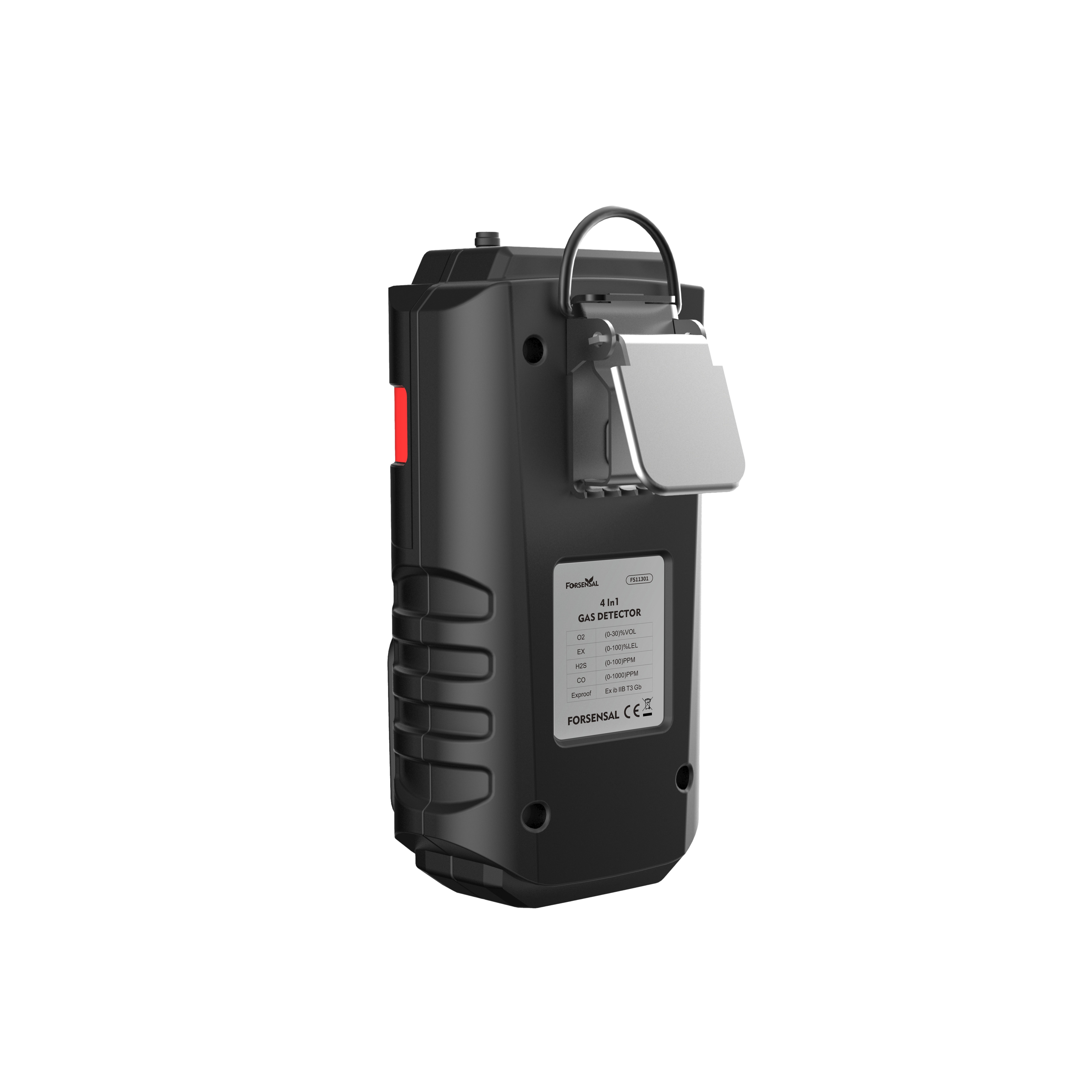 Portable EX H2S CO O2 Pump Gas Analyzer Handheld Multi Gas Leak Alarm Detector With LCD