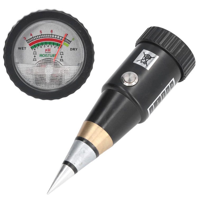 Soil Moisture PH Meter 2 in 1 Moisture Analyzer Acidity Tester Metal Probe Detector Monitor for Planting Garden Measurement Tool