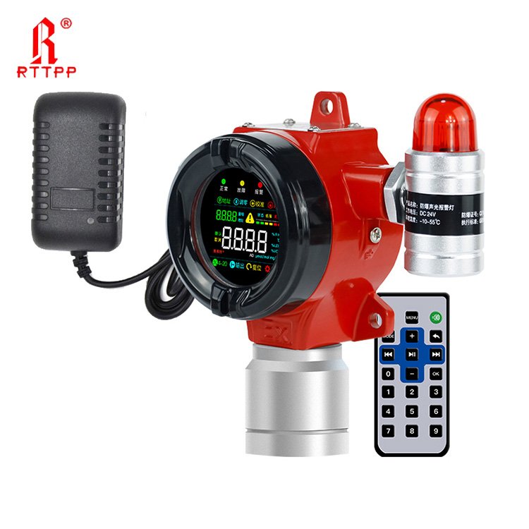 RTTPP Custom Made Fixed RS485 4-20ma Gas Tester Ethylene Ammonia Methane NH3 CH4 LPG Smart Sensor Gas Leak Detector
