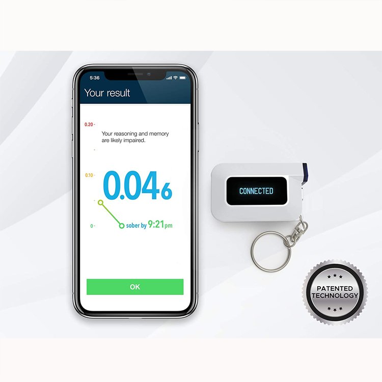 Professional-Grade Accuracy C6 Keychain Breathalyzer