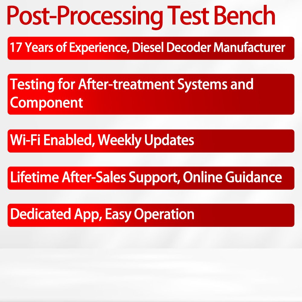 DTS Post-Processing Test Bench Exhaust Gas Analyzer DPF Cleaning Machine Diesel exhaust diagnostics