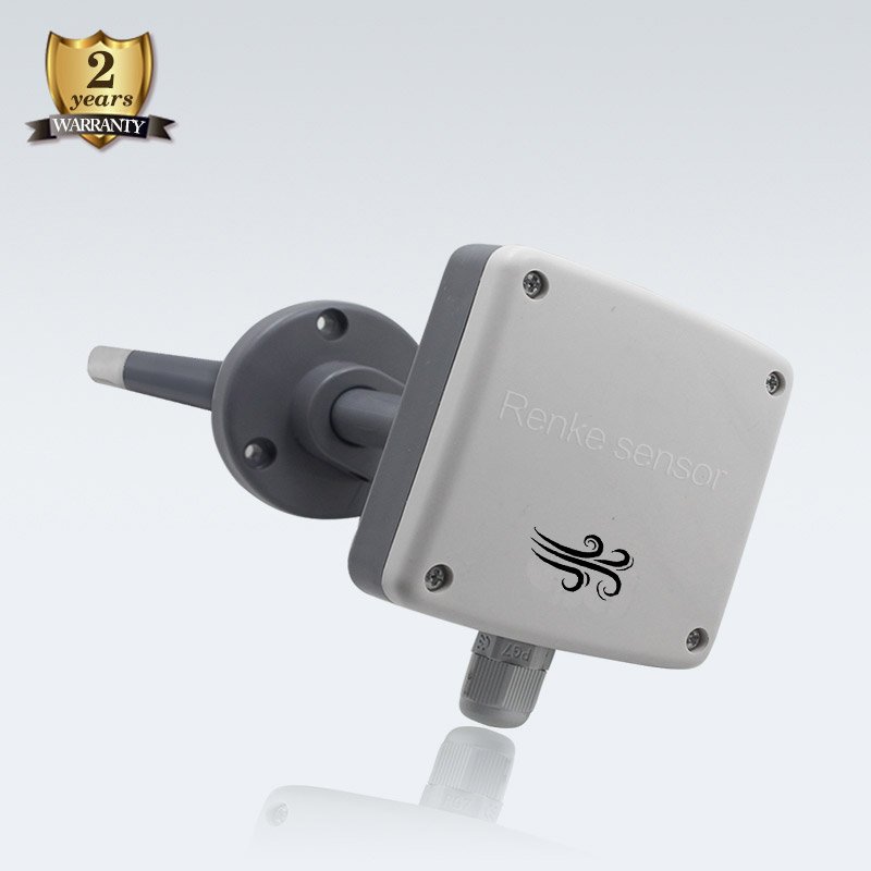 Factory Supply 0-5v 0-10V 4-20ma rs485 duct mount wind speed measurement HVAC air velocity sensor