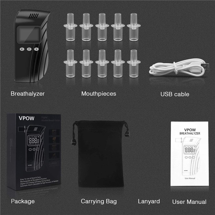 EEK Portable Semiconductor Sensor Alcohol Checker Detector Digital Breath Alcohol Tester Price Breathalyzer