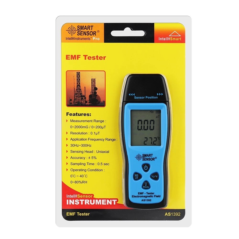 Electromagnetic Field Radiation Tester EMF Meter Handheld Counter Digital Dosimeter LCD Detector Measurement for Computer Phone