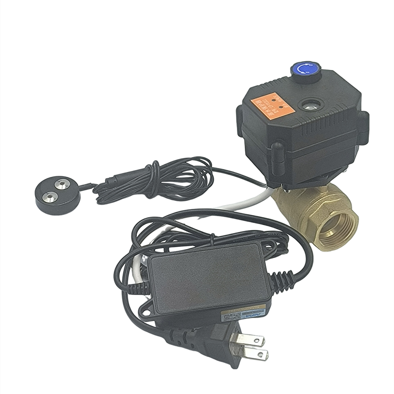 Factory good quality brass PVC stainless steel 1/2 3/4 inch 1'' water leak detection sensor auto cut off shut protection valve