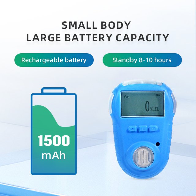 Factory outlet handheld methane leaking detector LCD display explosive gas sensor propane leak alarm
