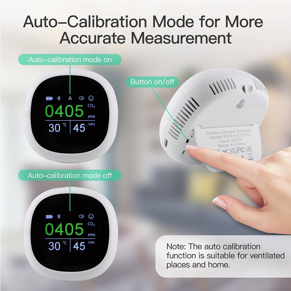 Hot Selling Portable Air Pollution Monitor Sensor Co2 Meter Digital Indoor Co2 Gas Detector Air Quality Monitor