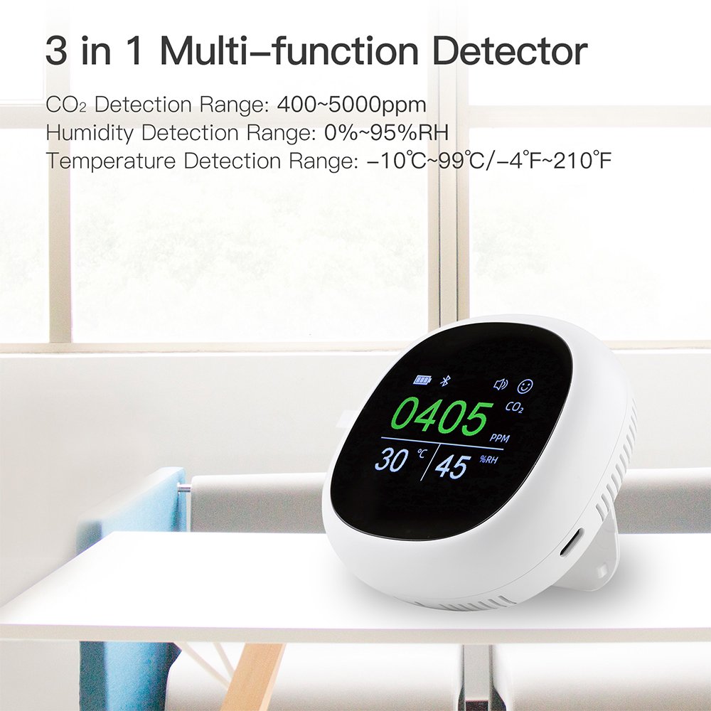 Hot Selling Portable Air Pollution Monitor Sensor Co2 Meter Digital Indoor Co2 Gas Detector Air Quality Monitor
