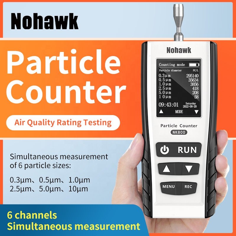 Dust Particle Counter Gas Detector PM2.5 PM10 Air Particulates Measure Meter Particle Air Ion Counter Sensor
