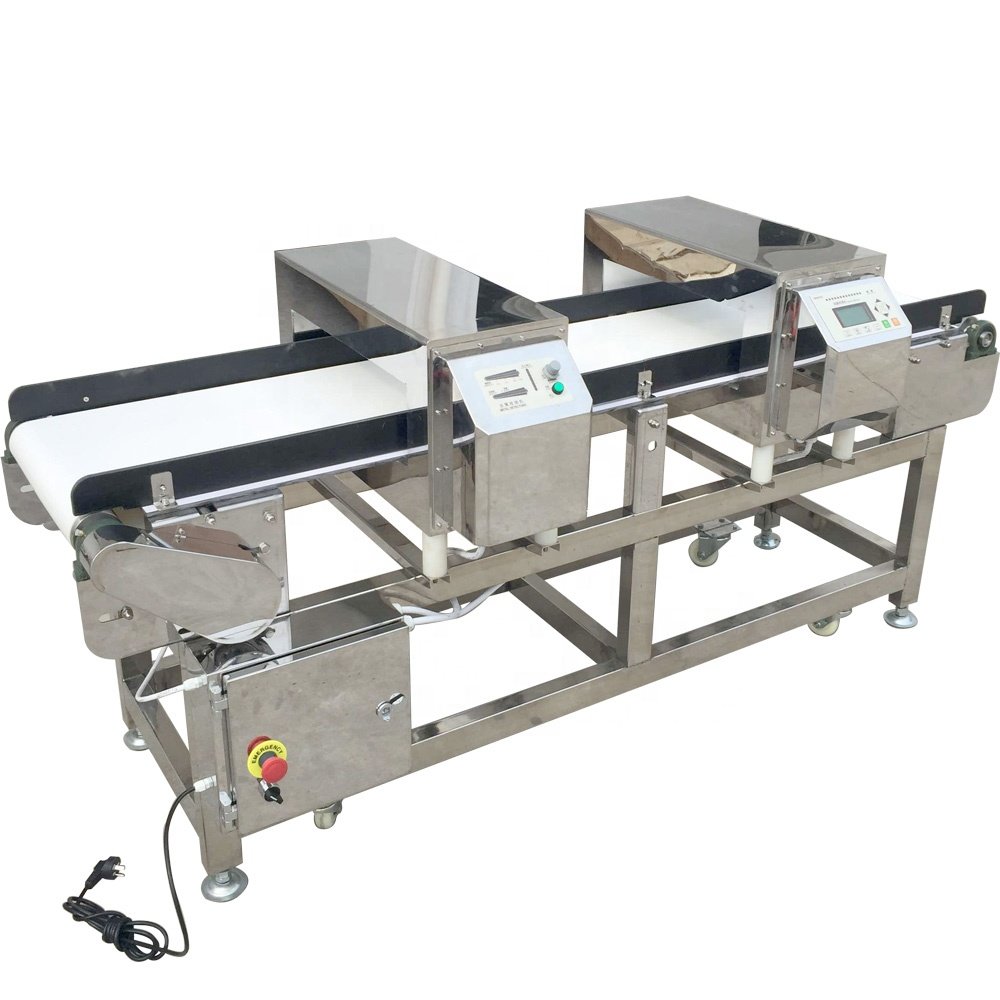 Automatic Audible and Visual Alarm High Sensitivity Professional Food Metal Detector With Rejector