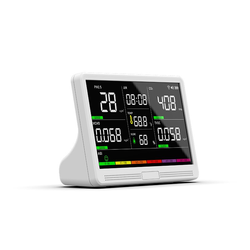 Air Gas Quality Analyzer Indoor Monitor Detector Tester System Equipment Aire Pollution Smart Multi Desktop 4G Pm 2.5 10 Device