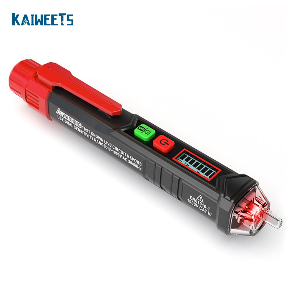 Digital 12-1000V AC Voltage Detectors Non-Contact Tester Meter Electric Test Pencil Volt Current Pen Tester