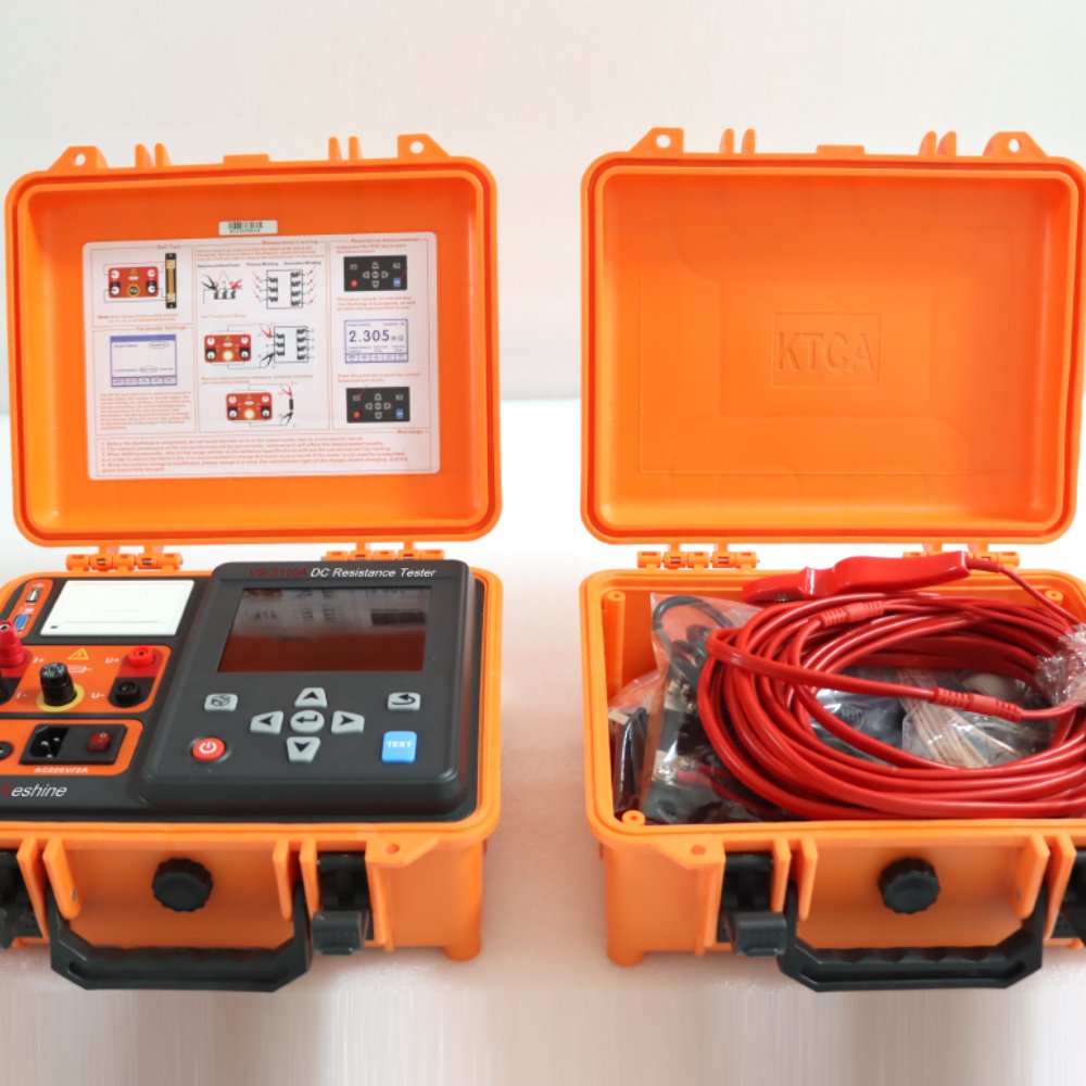 Ultra Light Lithium Battery 10 A Transformer DC Winding Resistance Tester Milliohmmeter