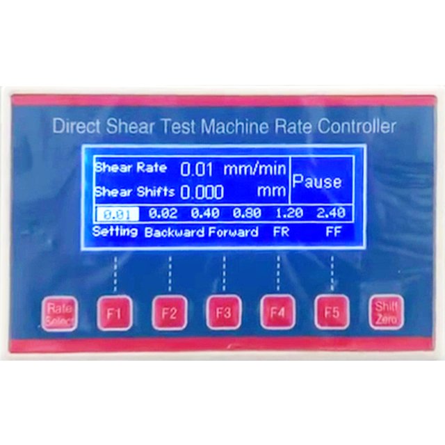 Electronic Soil Direct Shear tester Strain Controlled Soil Strength tester