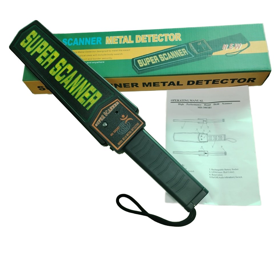 SentrySecure MD-3003B1 Handheld Metal Detector Portable Security Scanner for Effective Security & Protection