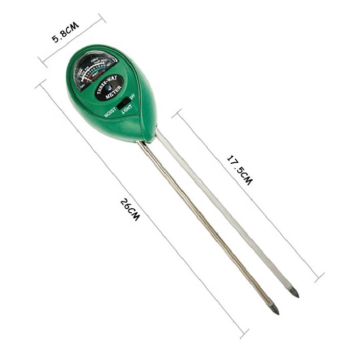 3 in 1 Soil PH Meter Sunlight PH Tester Garden Flowers Soil Moisture Sensor Meter Plants Acidity Humidity PH Monitor Detector