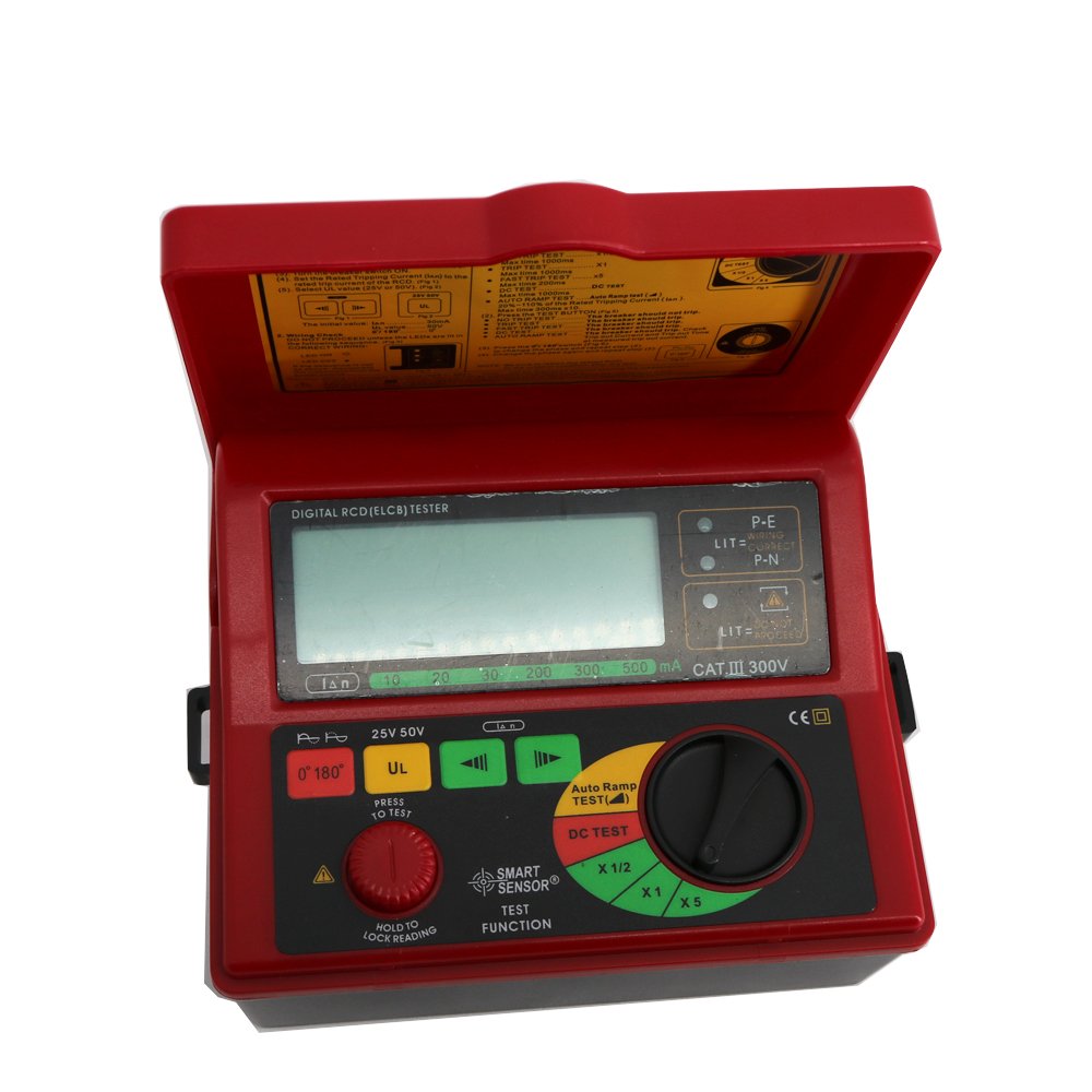 Smart Sensor AR5406 Digital RCD Tester Leakage Tester Leakage Current Test
