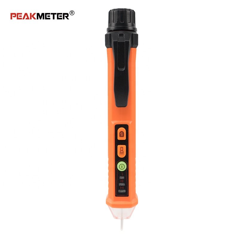 PEAKMETER PM8909 Craftsman Touchless AC live wire non-contact NCV detector voltage tester color box packaging