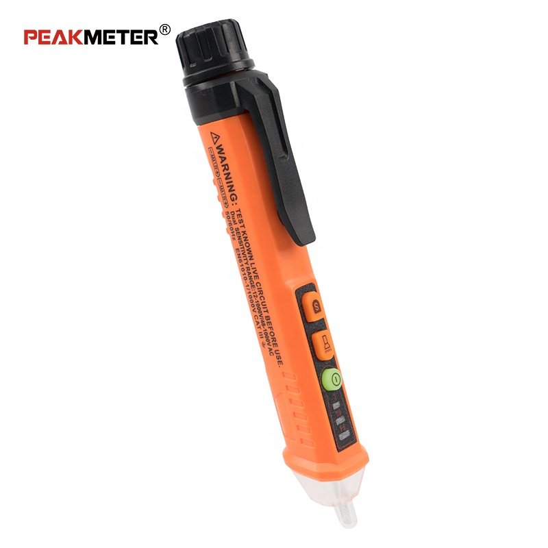 PEAKMETER PM8909 Craftsman Touchless AC live wire non-contact NCV detector voltage tester color box packaging