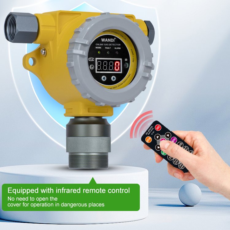 Wholesale Fixed Wall Mounted Electronic Gas Sensor Tester No Nitric Oxide Gas Leak Detector With Infrared Remote Control