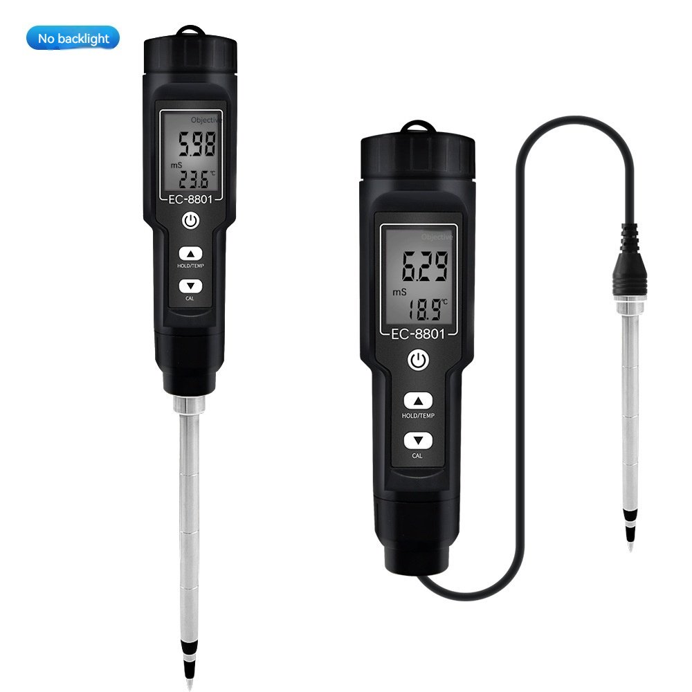 EC-8801 New EC TEMP Soil Tester for Gardens Potted Plants Horticulture Agriculture and Farms