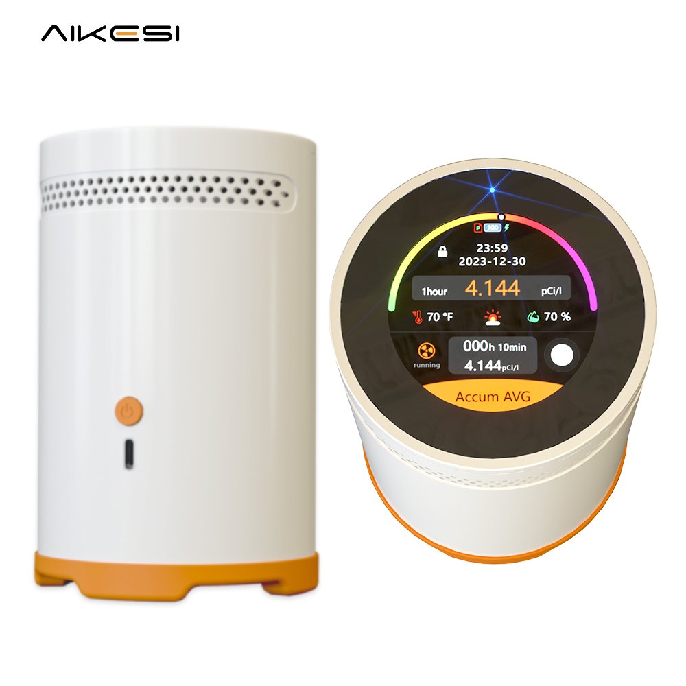 AIKESI RM-75 Smart Radon Detector With Humidity & Temperature Sensor Radon Detector Home Indoor Air Quality Gas Monitor Detector