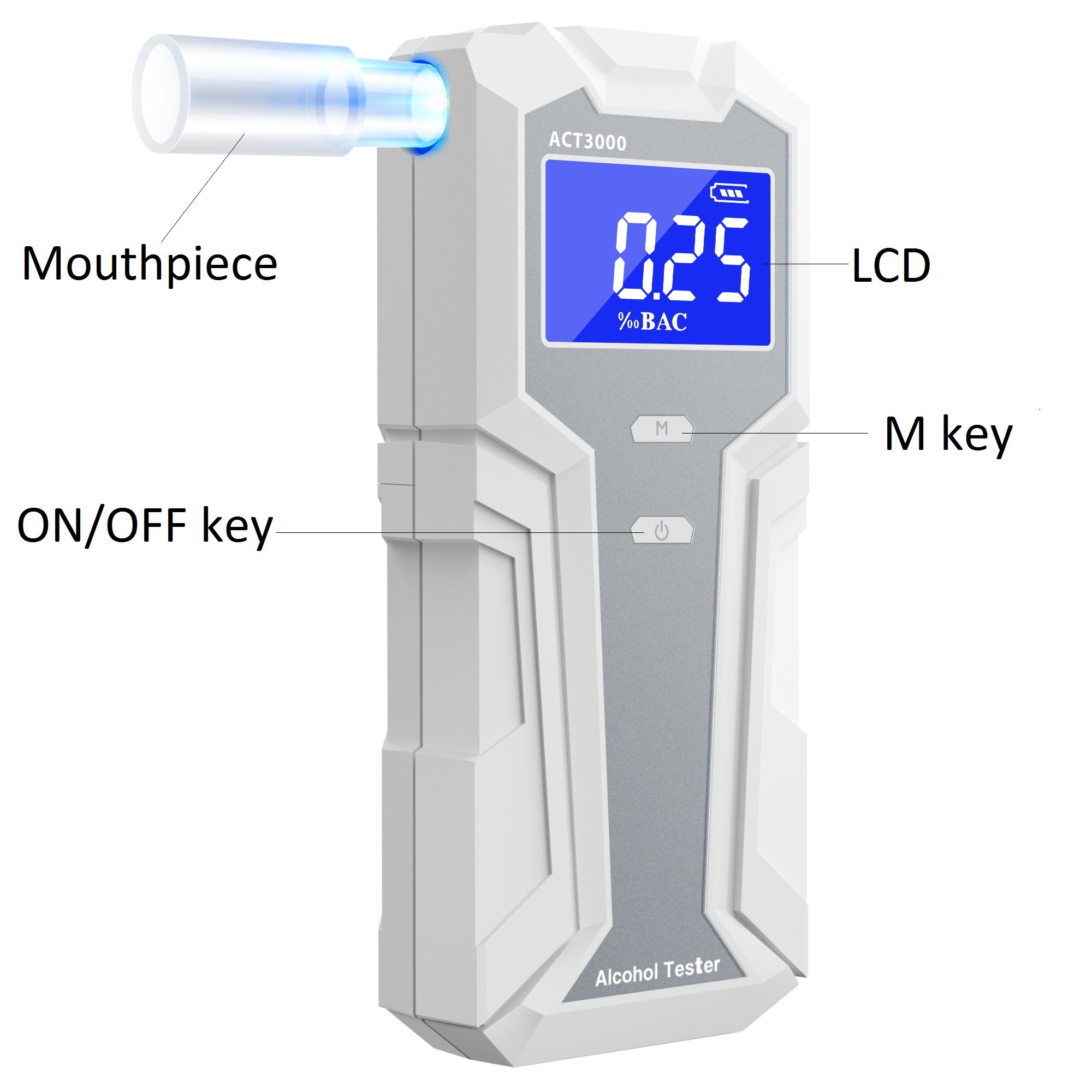 Factory good sale alcohol tester professional alcohol detector law enforcement alkomat