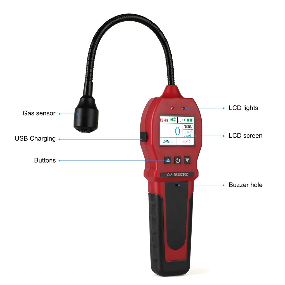 Bosean Portable Multi Gas Leak detector Lowes With Smart sensors Gas Leak Alarm detector