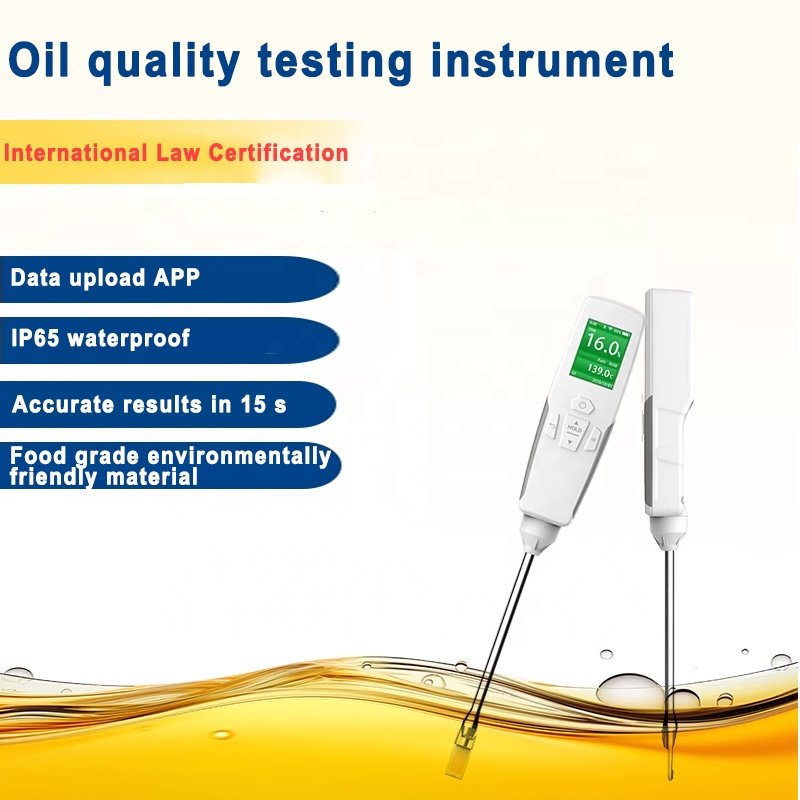 WEIAI LCD Food Processing Fried Oil Quality temp TPM cooking oil test strips Home Restaurant Free Fatty Acids oil tester machine