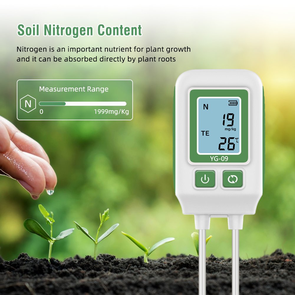 Portable LCD Large Screen Display Soil Nutrient Tester Soil NPK Sensor Soil Detector Analyzer