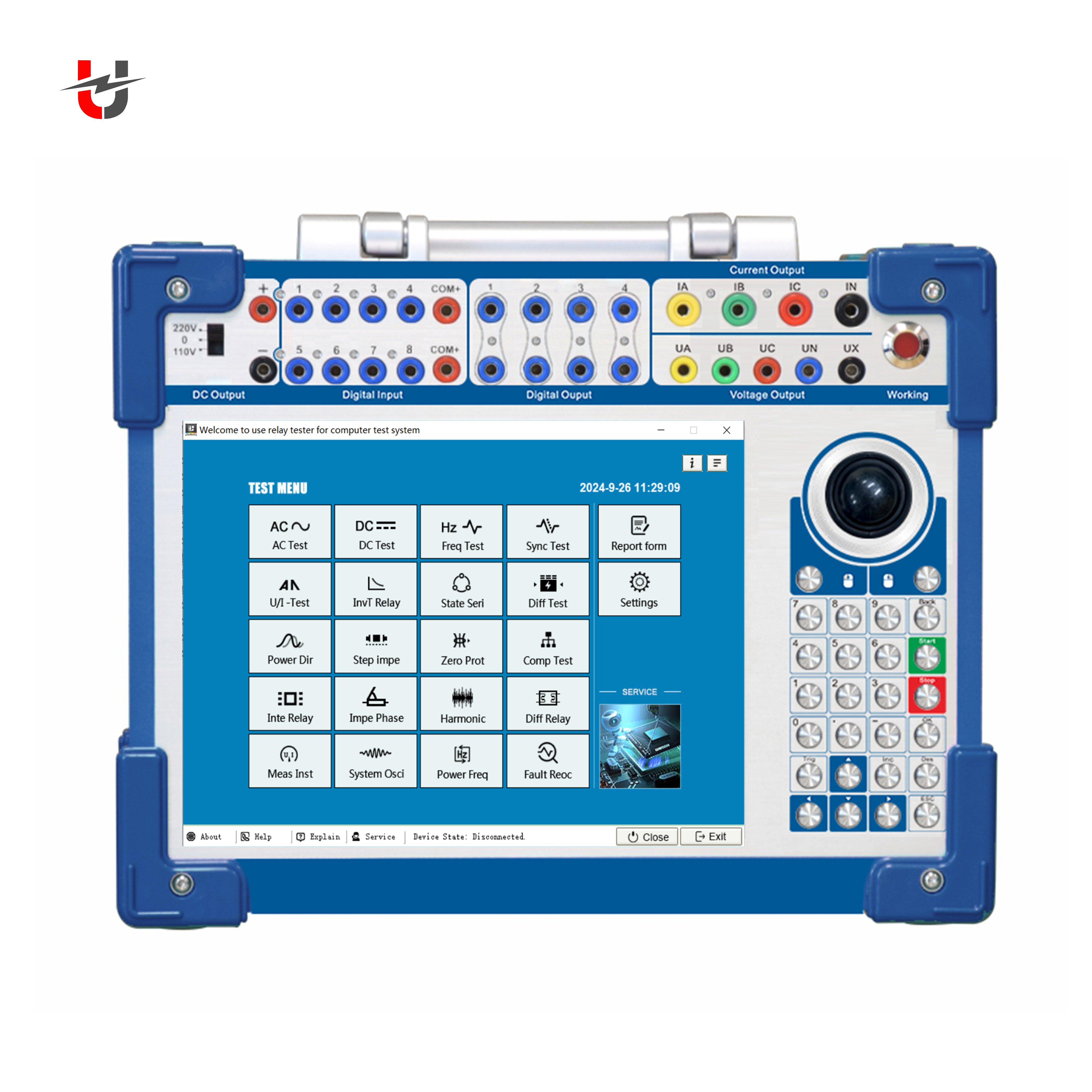 ULKE-S903G 3 Phase Relay Tester secondary Injection Relay Test Set relay Protection Test Device