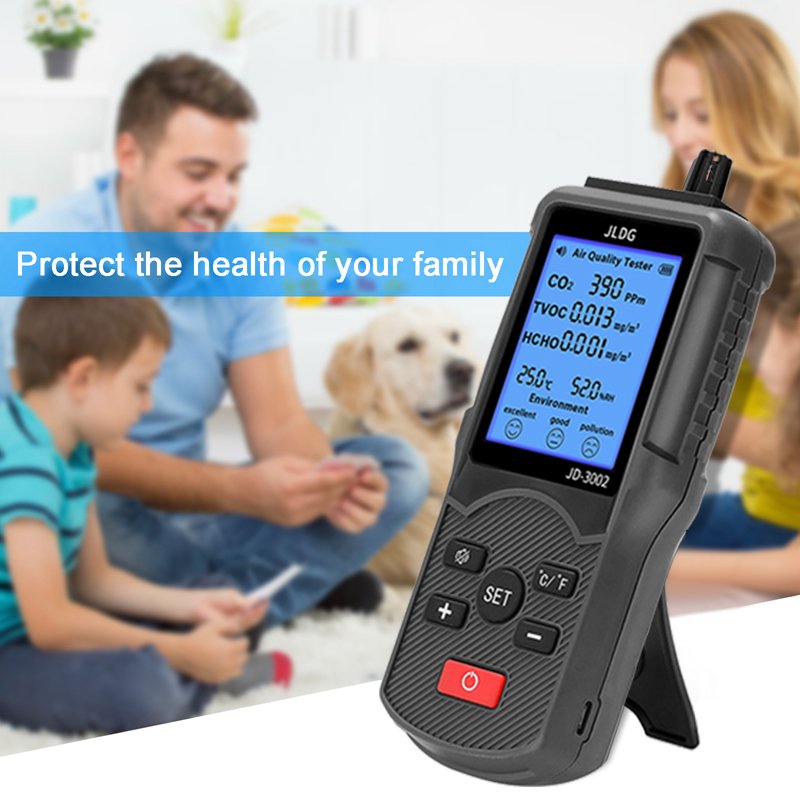 Portable JLDG JD-3002 CO2 Testers CO2 Concentration Detector For Decoration Companies