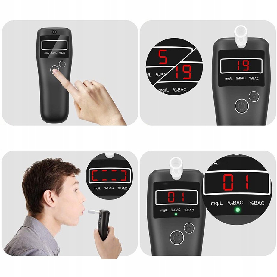 Car breathalyzer new portable alcohol tester factory good sale alcohol detector