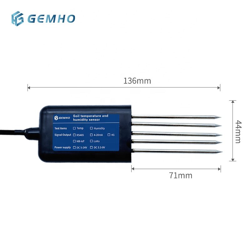 Factory Supply USB2.0 Type-c Output Cell Phone App Reading Scientific Research Soil Detector Moisture Fertility Sensor