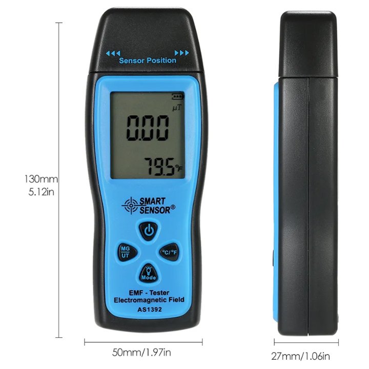 Smart Sensor AS1392 Nuclear Radiation Detector LCD EMF Meter Electromagnetic Field Radiation Dosimeter Tester
