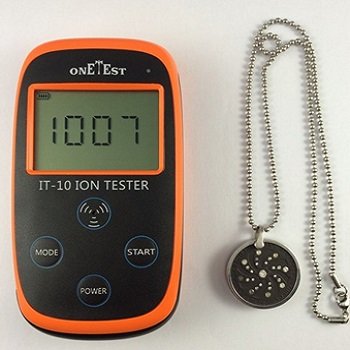 Negative ion tester and negative ion detector