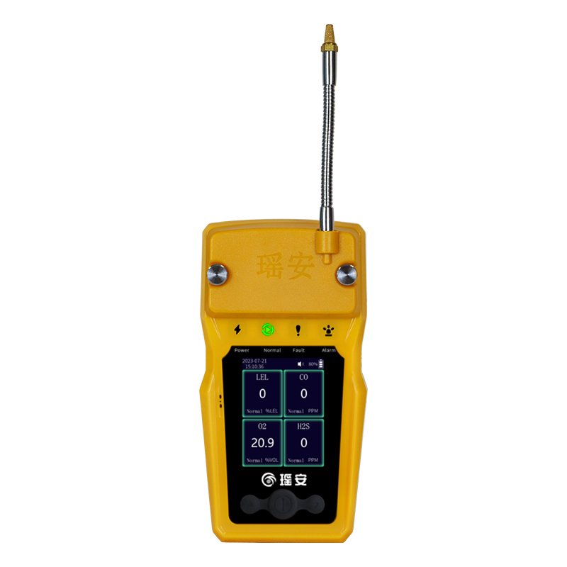 6 In 1 Portable Multi-Gas Monitor Gas Detector Tester For CO H2S O2 LEL CO2 VOC With Alarm Alert