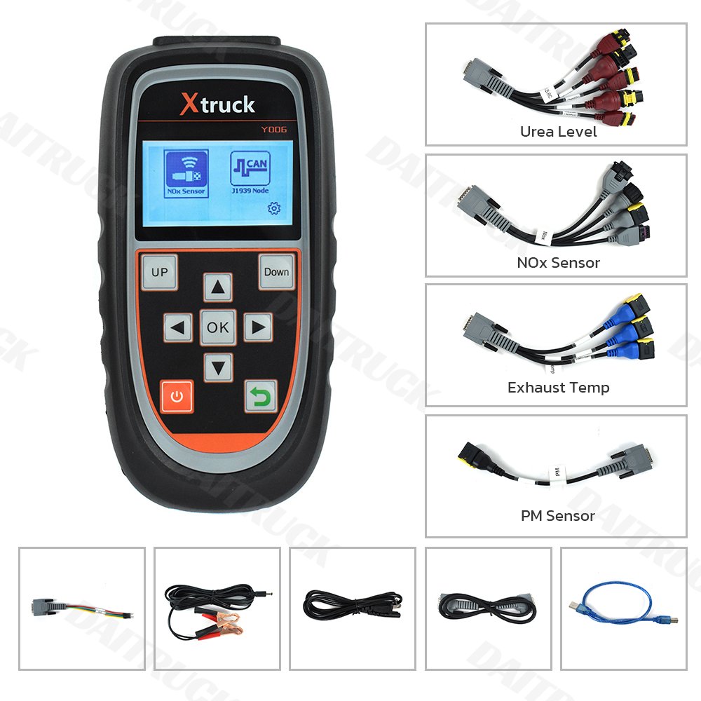 X-truck Y006 NOx Sensor for Universal Trucks PK Y005 Urea Level /PM/Exhaust Temperature Diagnosis for CAN BUS J1939 Protocol