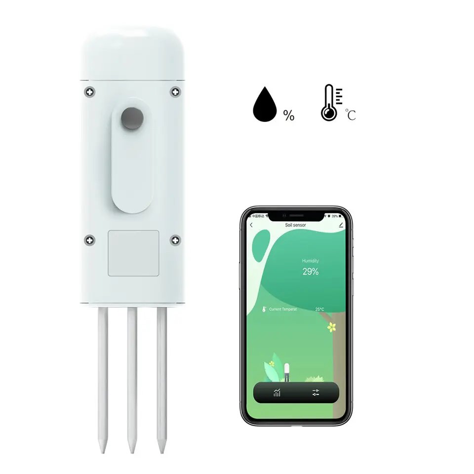 Tuya Smart home soil dryness detector Zigbee Soil monitor temperature sensor