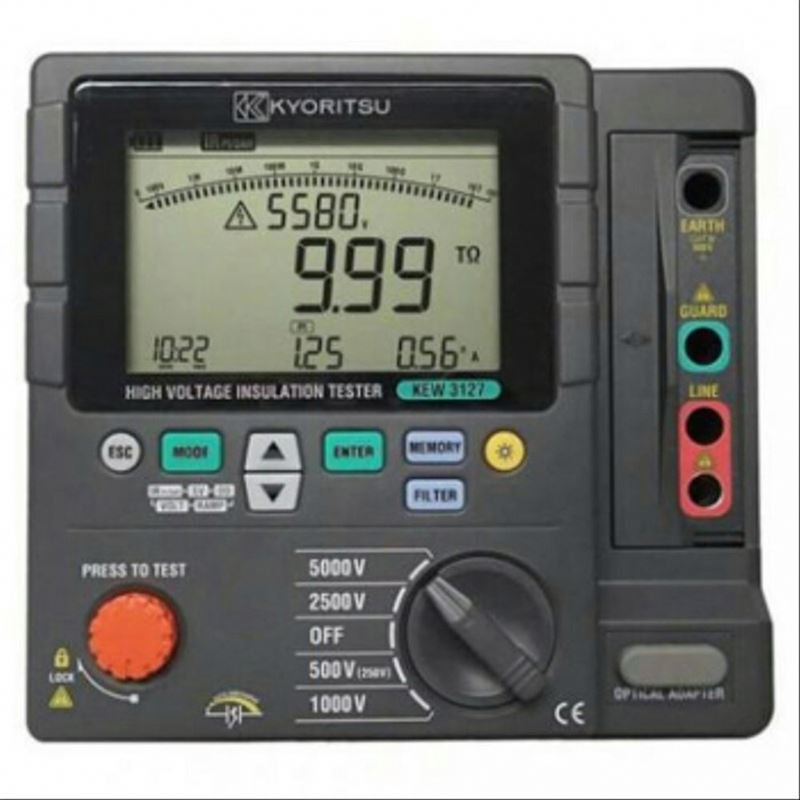 Kyoritsu KEW 3127 High Voltage Insulation Tester Insulation Resistance up to 10T Ohm