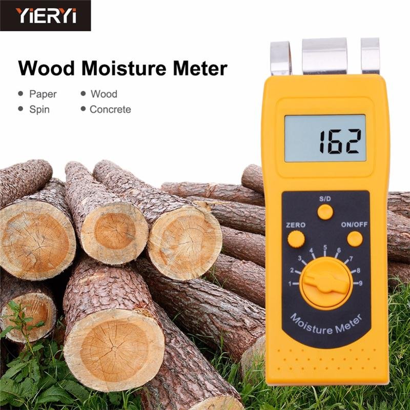 NEW arrival DM200P Digital Paper Moisture Meter Tester 0-50% Papers hygrometer High Performance Portable