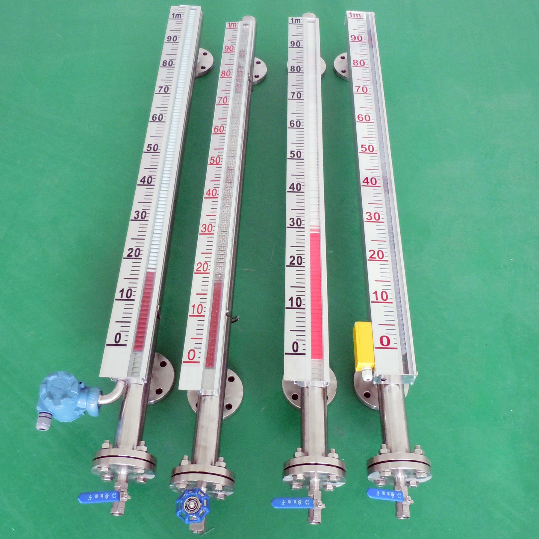 Magnetic flapper float type level indicator sensor transmitter 4-20mA liquid tank water gauge high temperature