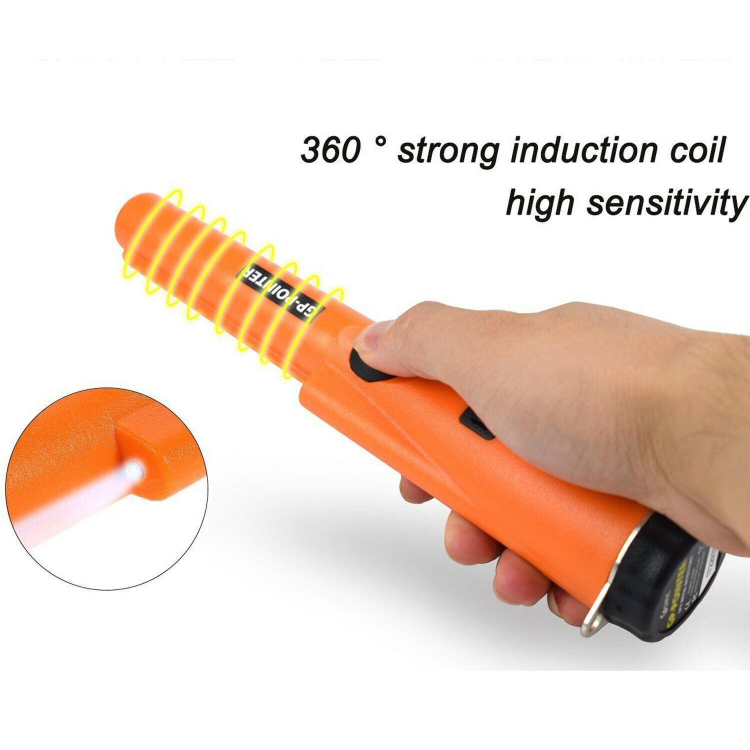 Mini Portable Metal Detector Pinpointer Waterproof Underwater Handheld Pin Pointer